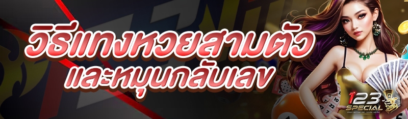 วิธีแทงหวยสามตัวและหมุนกลับเลข