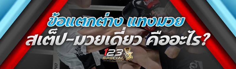 ข้อแตกต่าง แทงมวยสเต็ป-มวยเดี่ยว คืออะไร?