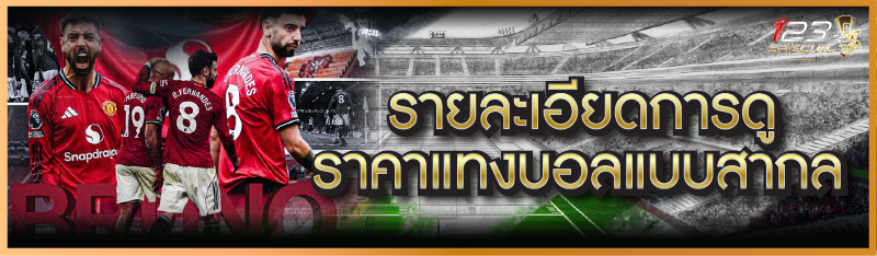 รายละเอียดการดู ราคาแทงบอลแบบสากล